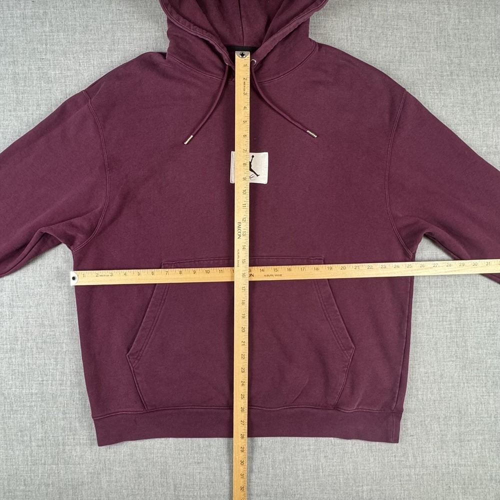 Jordan Hoodie Mens 2XL Purple Flight Patch Pullover Fleece Sweatshirt DA9816-610 - Picture 10 of 13